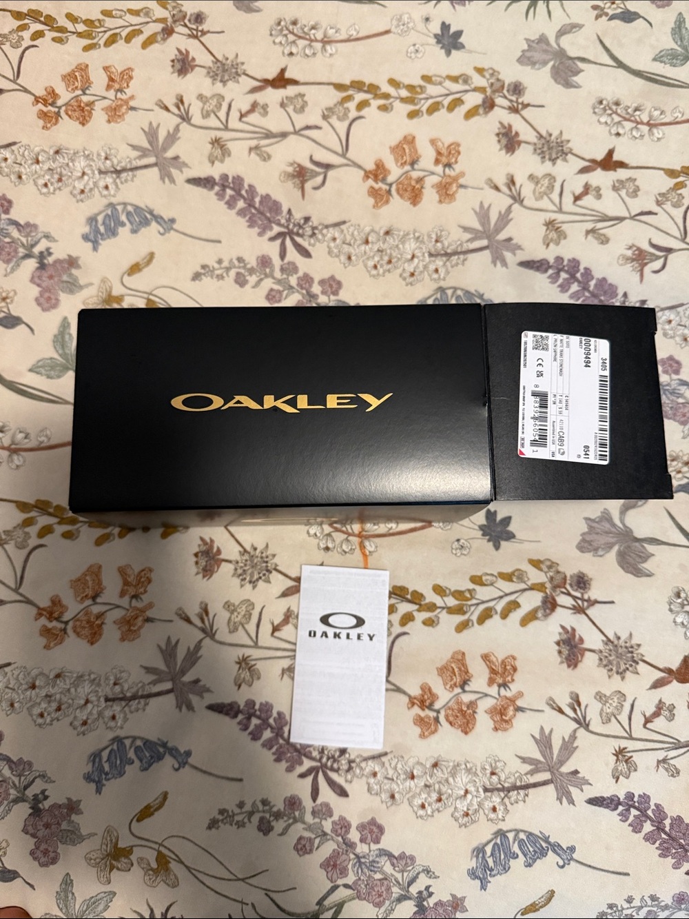 Oakley Sunglass Box with Brand Tag - Black & Gold
